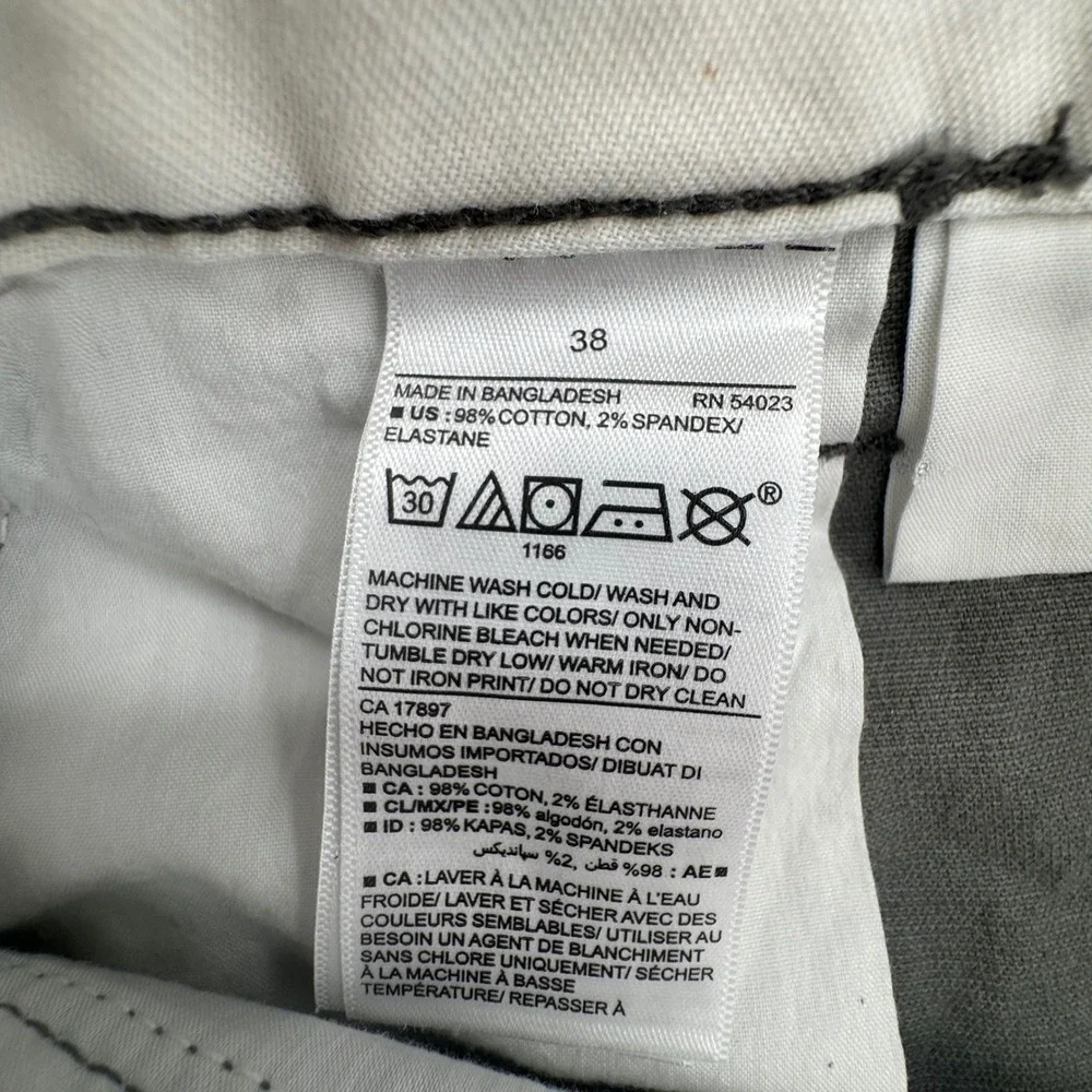 NEW 2018 Old Navy Lived-In Straight Cargo Shorts Mens Sz 38 Greystone Grey Flex